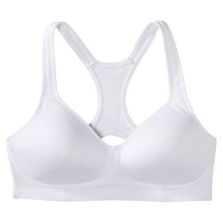 C9 by Champion Womens Medium Support Molded Cup Bra W/Mesh   White XXL