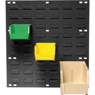 Quantum Storage Louvered Panel with 16 Bins   18 Inch L x 19 Inch H Unit Size,