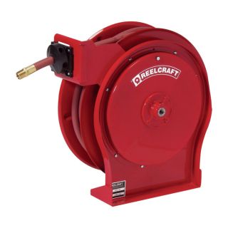 Reelcraft Hose Reel   1/2 Inch x 50ft., Air/Water, Spring Retractable, Model