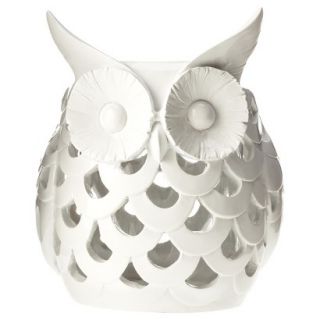 White Owl Candle Holder by Torre & Tagus