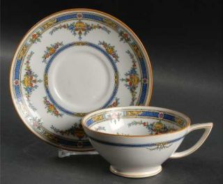 Minton Princess (Yellow Flower) Footed Cup & Saucer Set, Fine China Dinnerware  