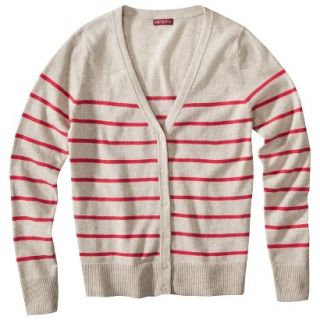 Merona Petites Long Sleeve Deep V Neck Cardigan Sweater   Pink LP