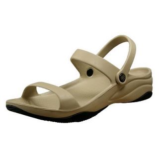 USADawgs Tan / Black Premium Womens 3 Strap Sandal   10