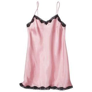 Gilligan & OMalley Womens Satin Chemise   Pink L