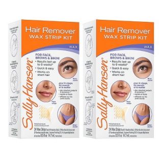 Sally Hansen Hair Remover Wax Strip Kit   2 Pack