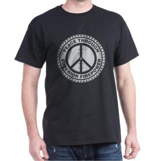  Peace Through Superior Firepo Dark T Shirt