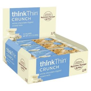 ThinkThin Crunch Nutrition Bar   White Chocolate Dipped Mix Fruits (10 Bars)
