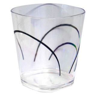 Corelle Coordinates Square Acrylic Glass Set of 6   Simple Lines (14 oz)