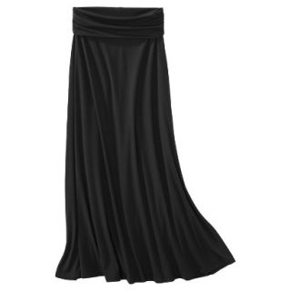 Merona Womens Convertible Knit Maxi Skirt   Black   XS