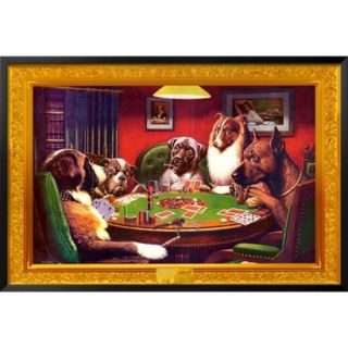 Art   Dogs Playing Poker Framed Poster