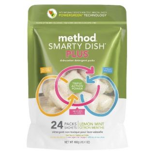Method Lemon Mint Smarty Dish Plus 24 Ct