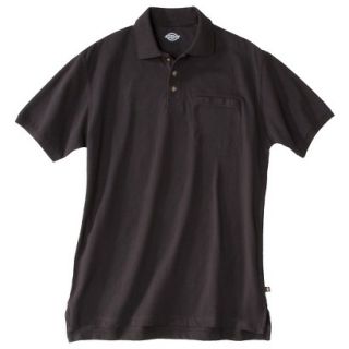 Dickies Mens Relaxed Fit Mini Pique Polo   Black 5X