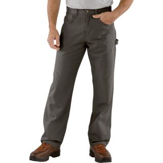 Carhartt Loose Fit Canvas Carpenter Jean   Charcoal, 30 Inch Waist x 32 Inch