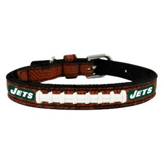 New York Jets Classic Leather Toy Football Collar