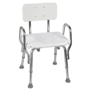 Mabis DMI Healthcare Shower Chair with Back   White