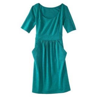 Merona Petites Elbow Sleeve Ponte Dress   Monterey Blue SP