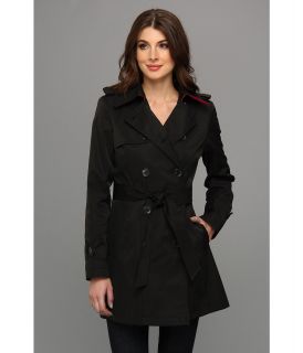 DKNY Belted Trench With Color Block Details Womens Coat (Multi)