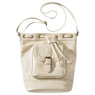 Mossimo Bucket Handbag   Ivory