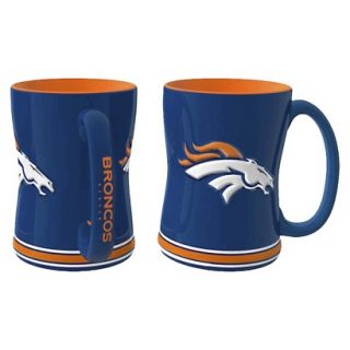 Boelter Brands NFL 2 Pack Denver Broncos Relief Mug   15 oz