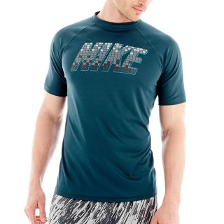 Nike Tiles Dri FIT Swim Top, Night Shade