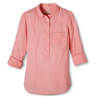 Merona Womens Favorite Popover Shirt   Moxie Peach   XS