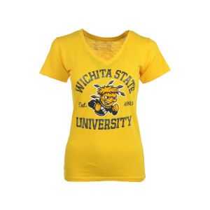 Wichita State Shockers NCAA Womens Brody Glitter V Neck T Shirt