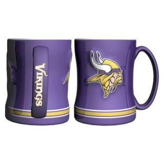 Boelter Brands NFL 2 Pack Minnesota Vikings Relief Mug   15 oz