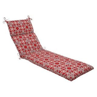 Outdoor Chaise Lounge Cushion   Red/Brown Keene