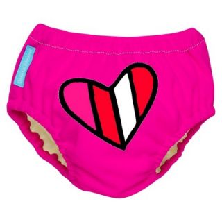 Charlie Banana Swim Diaper & Training Pant Size Large   Pink Heart