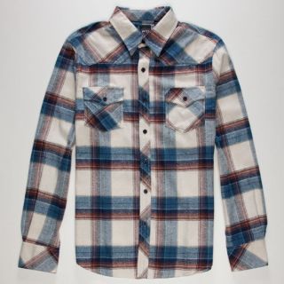 No Comply Mens Flannel Shirt Blue In Sizes Small, Large, Medium, Xx Larg