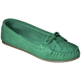 Womens Mossimo Supply Co. Genuine Suede Lark Moccasin   Green 11
