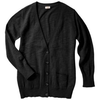 Mossimo Supply Co. Juniors Plus Size Long Sleeve Boyfriend Sweater   Black 1