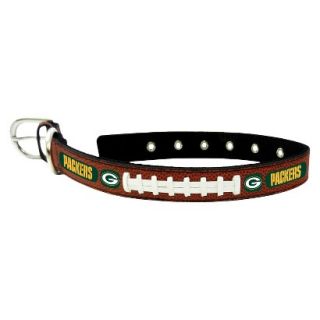 Green Bay Packers Classic Leather Large Football Collar