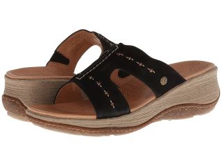 Acorn Vista Wedge Slide Womens Sandals (Black)