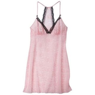 Gilligan & OMalley Womens Lace Chemise   Pink XXL