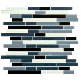 Somertile 11.75 inch View Marina Piano Glass Mosaic Tile (pack Of 17)