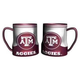 Boelter Brands NCAA 2 Pack Texas A & M Aggies Game Time Coffee Mug   Red/ White