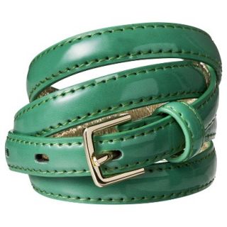 Merona Green Color Skinny Belt   S
