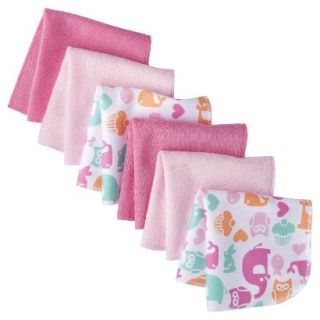Circo Infant Girls 6 Pack Washcloth Set   Pink