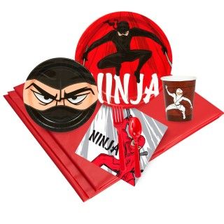 Ninja Warrior Party Just Because Party Pack for 8