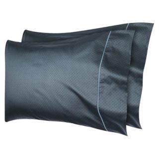 Fieldcrest Luxury 500 Thread Count Geo Pillowcase Set   Shadow Teal (King)