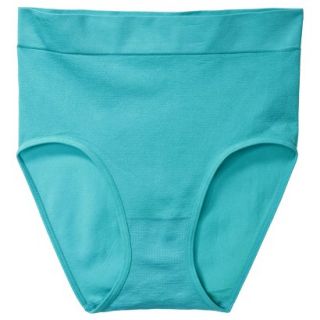 Gilligan & OMalley Womens Seamless High Rise Brief   Tableaux Turquoise XS