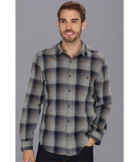 7 For All Mankind Heathered Plaid Shirt Mens Long Sleeve Button Up (Multi)