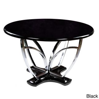 Furniture Of America Zelby 48 inch Round High gloss Contemporary Dining Table
