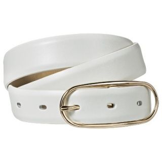 Merona Solid Belt   White XL