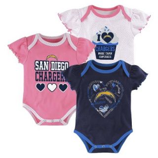 NFL Girls 3 Pack Chargers 18 M