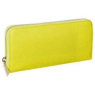 Merona Solid Zip Around Wallet   Yellow