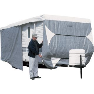 Classic Accessories PolyPro III Deluxe Travel Trailer Cover   Fits 24ft. 27ft.