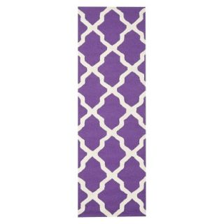 Safavieh Maison Textured Runner   Purple/Ivory (26 x 6)