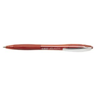 BIC Atlantis Ballpoint Pen, Medium   Red Ink (12 Per Pack)